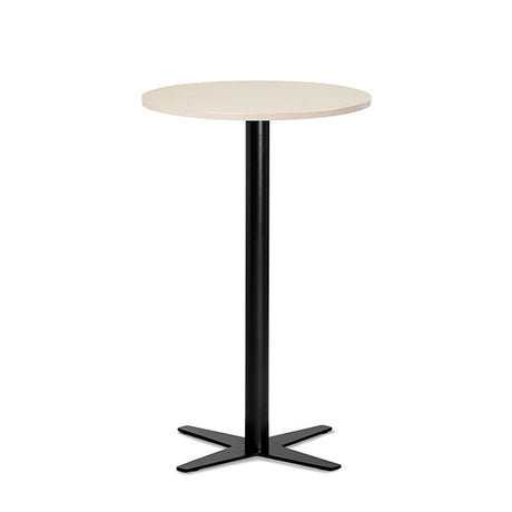 Ergoff Bord Amy Ø650 mm H1050 mm, Birk laminat Sort understel – Kantineborde