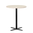 Ergoff Bord Amy Ø900 mm H1050 mm, Birk laminat Sort understel – Kantineborde
