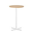 Ergoff Bord Amy Ø650 mm H1050 mm, Bøg laminat Hvidt understel – Kantineborde