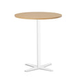 Bord Amy Ø900 mm H1050 mm, Bøg laminat Hvidt understel