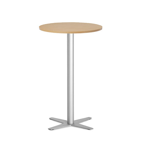 Bord Amy Ø650 mm H1050 mm, Bøg laminat Alugråt understel