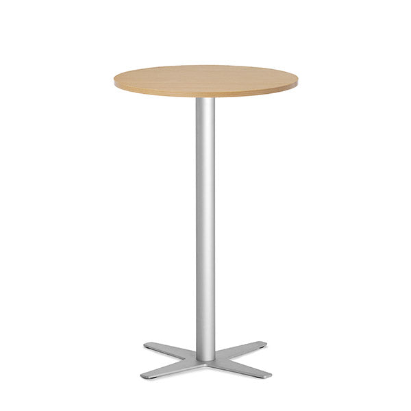 Bord Amy Ø650 mm H1050 mm, Bøg laminat Alugråt understel