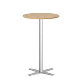 Bord Amy Ø650 mm H1050 mm, Bøg laminat Alugråt understel