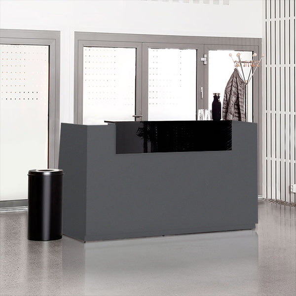 Ergoff Reception DNA Antracit 1730 mm, Hæve-sænkebord – Receptionsskranker (billede 1)