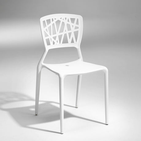 ELJ Stol Inca hvid – Plastikstole (billede 1)