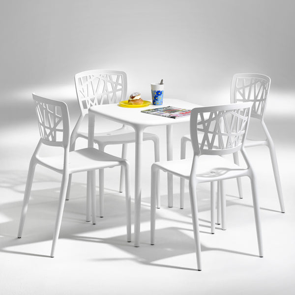 ELJ Stol Inca hvid – Plastikstole (billede 2)