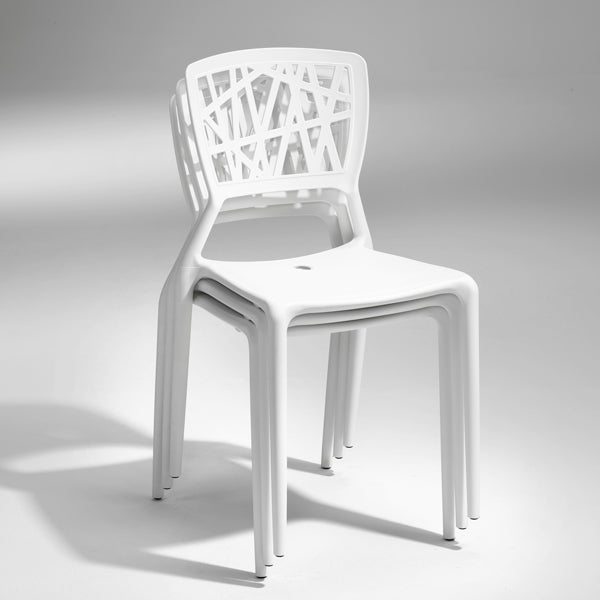 ELJ Stol Inca hvid – Plastikstole (billede 3)