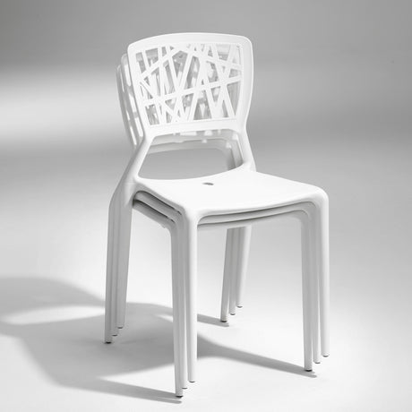 ELJ Stol Inca hvid – Plastikstole (billede 3)