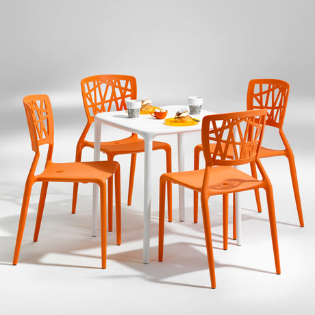 ELJ Stol Inca orange – Plastikstole (billede 2)