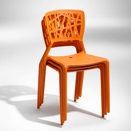 ELJ Stol Inca orange – Plastikstole (billede 3)