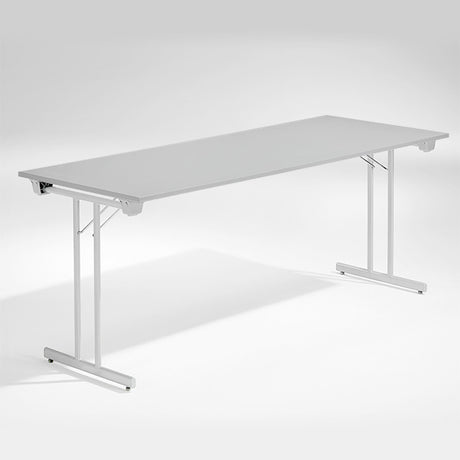 ELJ Bord Dinner, Lys grå 1800x800 mm, Alugråt understel – Klapborde