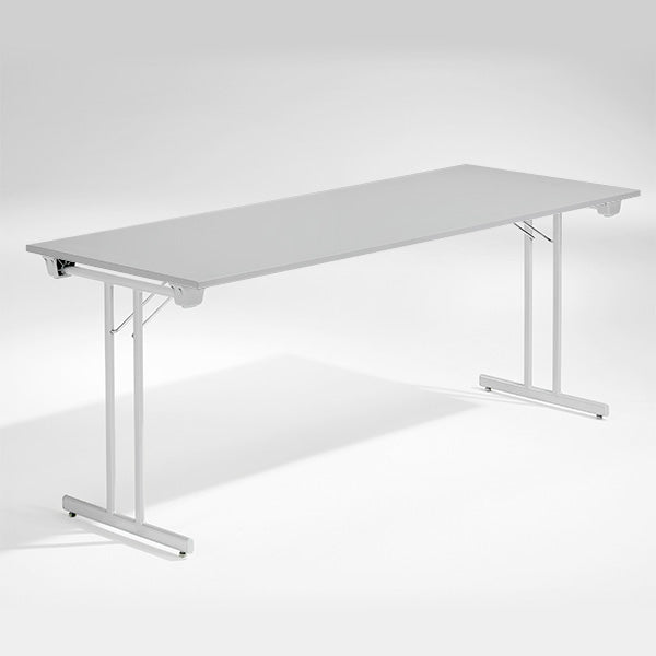 ELJ Bord Dinner, Lys grå 1800x800 mm, Alugråt understel – Klapborde