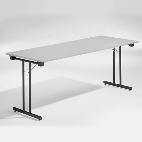 ELJ Bord Dinner, Lys grå 1800x800 mm, Sort understel – Klapborde