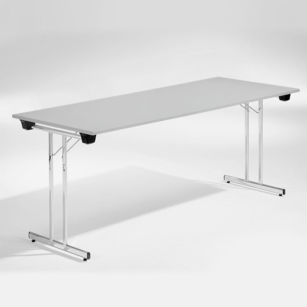 ELJ Bord Dinner, Lys grå 1800x800 mm, Krom understel – Klapborde