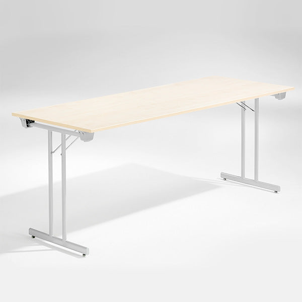 Bord Dinner, Birk 1800x800 mm, Alugråt understel