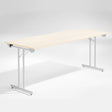 ELJ Bord Dinner, Birk 1800x800 mm, Alugråt understel – Klapborde