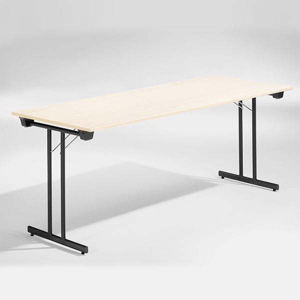 ELJ Bord Dinner, Birk 1800x800 mm, Sort understel – Klapborde