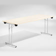 ELJ Bord Dinner, Birk 1800x800 mm, Krom understel – Klapborde
