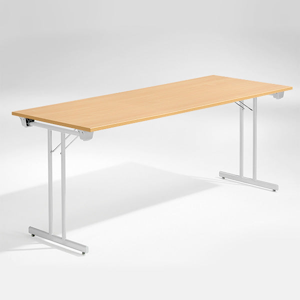 ELJ Bord Dinner, Bøk 1800x800 mm, Alugråt understel – Klapborde