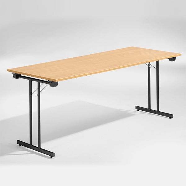 ELJ Bord Dinner, Bøk 1800x800 mm, Sort understel – Klapborde