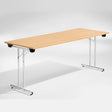 ELJ Bord Dinner, Bøk 1800x800 mm, Krom understel – Klapborde