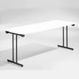 ELJ Bord Dinner, Hvid 1800x800 mm, Sort understel – Klapborde