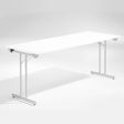 ELJ Bord Dinner, Hvid 1800x800 mm, Alugråt understel – Klapborde