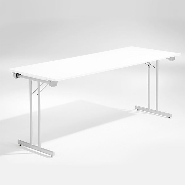 ELJ Bord Dinner, Hvid 1800x800 mm, Alugråt understel – Klapborde