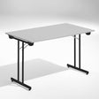 ELJ Bord Dinner, Lys grå 1200x800 mm, Sort understel – Klapborde