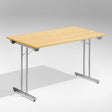 ELJ Bord Dinner, Eg 1200x800 mm, Alugråt understel – Klapborde
