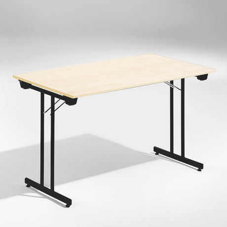 ELJ Bord Dinner, Birk 1200x800 mm, Sort understel – Klapborde