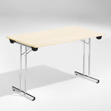 Bord Dinner, Birk 1200x800 mm, Krom understel