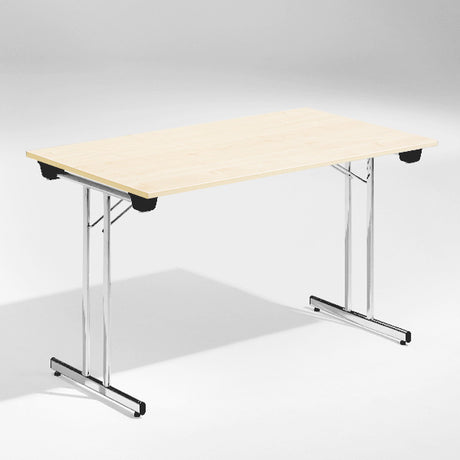 ELJ Bord Dinner, Birk 1200x800 mm, Krom understel – Klapborde