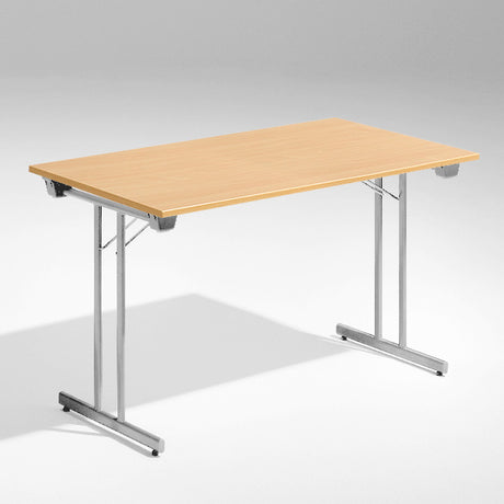 ELJ Bord Dinner, Bøk 1200x800 mm, Alugråt understel – Klapborde