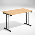 ELJ Bord Dinner, Bøk 1200x800 mm, Sort understel – Klapborde