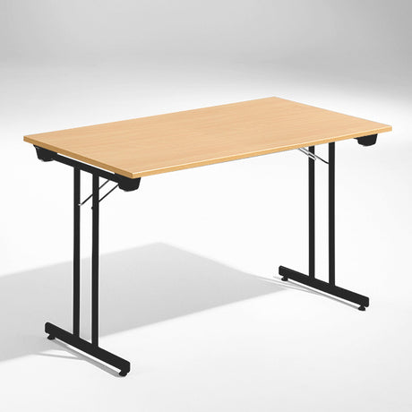 ELJ Bord Dinner, Bøk 1200x800 mm, Sort understel – Klapborde