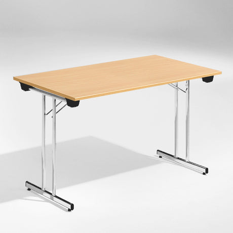 ELJ Bord Dinner, Bøk 1200x800 mm, Krom understel – Klapborde