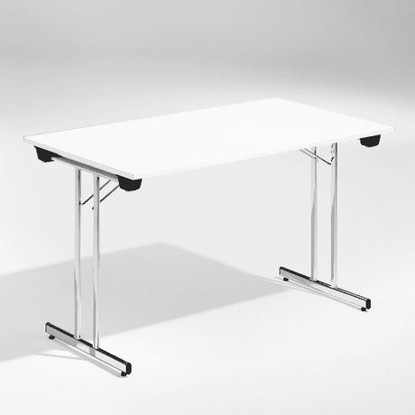 ELJ Bord Dinner, Hvid 1200x800 mm, Krom understel – Klapborde