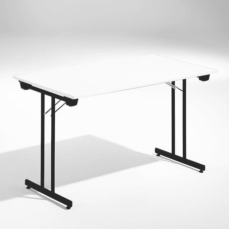 ELJ Bord Dinner, Hvid 1200x800 mm, Sort understel – Klapborde (billede 1)