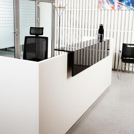 Ergoff Reception DNA Hvid 2600 mm, Hæve-sænkebord – Receptionsskranker (billede 3)