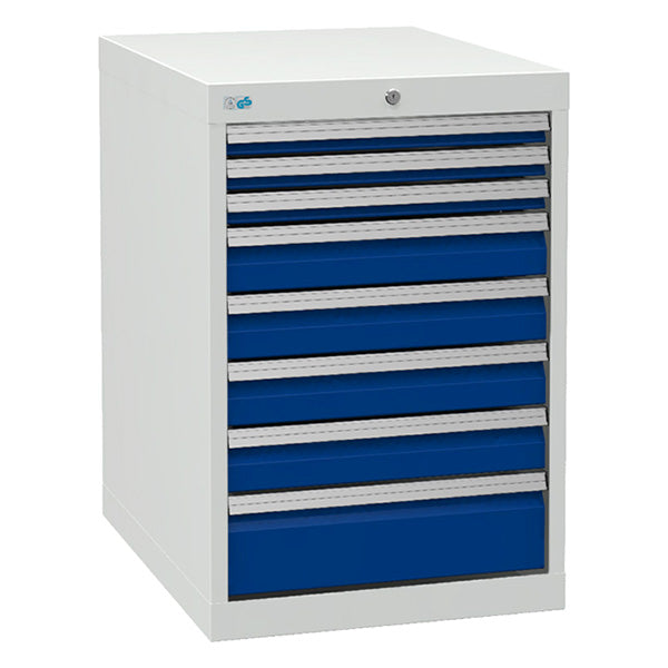 Bedrunka+Hirth Skuffesektion 700/05 819x555x736 mm 8 skuffer – Værktøjskufferter