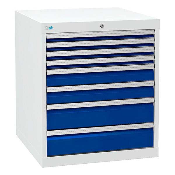 Bedrunka+Hirth Skuffesektion 700/07 819x705x736mm 8 skuffer – Værktøjskufferter
