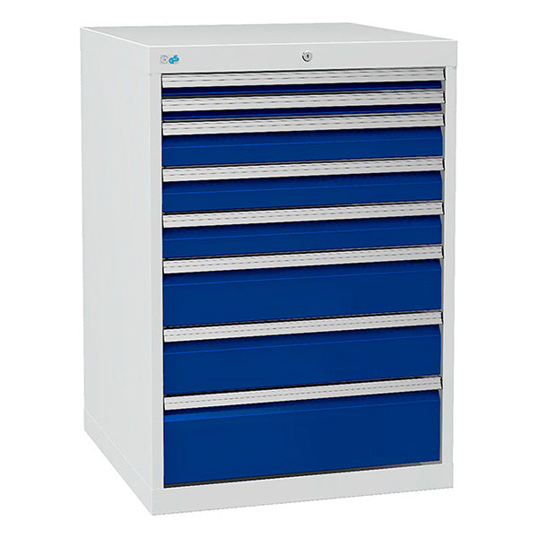 Bedrunka+Hirth Skuffesektion 700/07 1019x705x736mm 8 skuffer – Værktøjskufferter