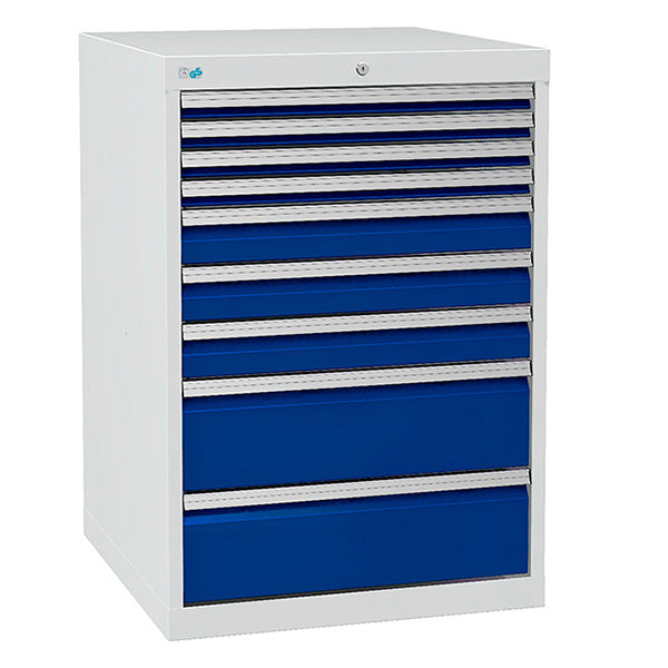 Bedrunka+Hirth Skuffesektion 700/07 1019x705x736mm 9 skuffer – Værktøjskufferter