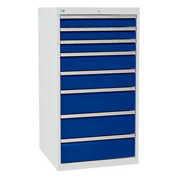 Bedrunka+Hirth Skuffesektion 700/07 1319x705x736mm 8 skuffer – Værktøjskufferter