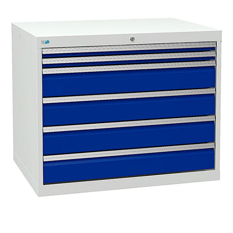 Bedrunka+Hirth Skuffesektion 700/10 819x1005x736mm 6 skuffer – Værktøjskufferter