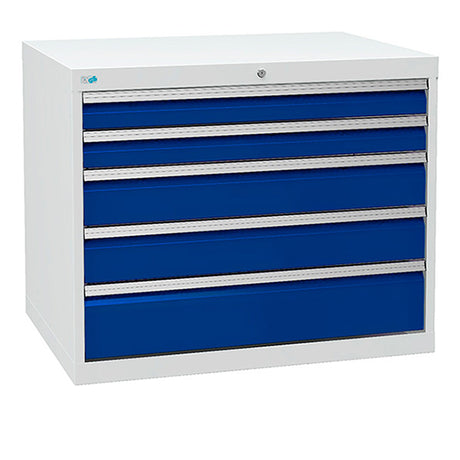 Bedrunka+Hirth Skuffesektion 700/10 819x1005x736mm 5 skuffer – Værktøjskufferter