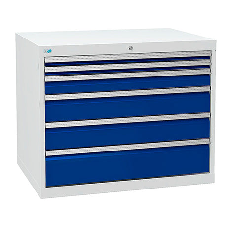 Bedrunka+Hirth Skuffesektion 700/10 819x1005x736mm 6 skuffer – Værktøjskufferter