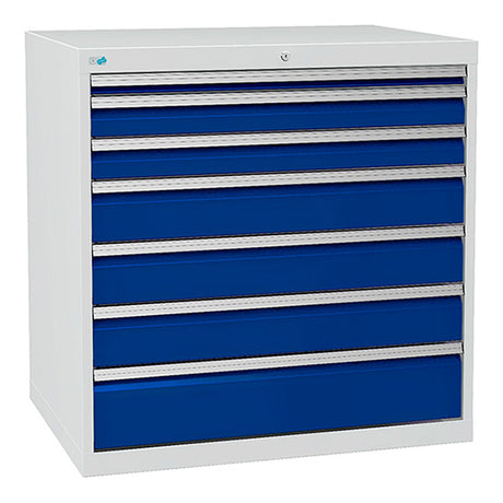 Bedrunka+Hirth Skuffesektion 700/10 1019x1005x736mm 7 skuffer – Værktøjskufferter