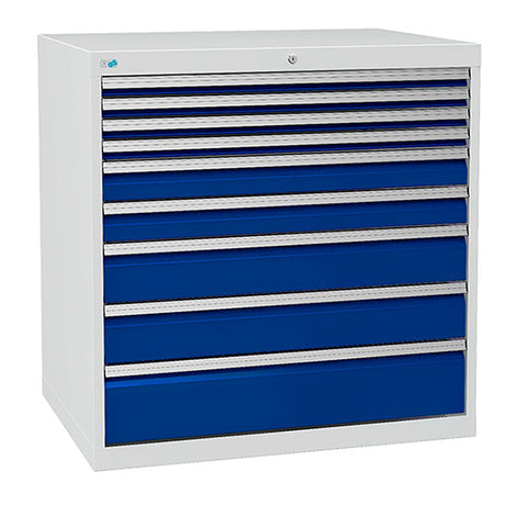 Bedrunka+Hirth Skuffesektion 700/10 1019x1005x736mm 9 skuffer – Værktøjskufferter